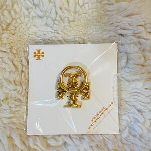 Tory Burch Gold Emblem Phone Ring